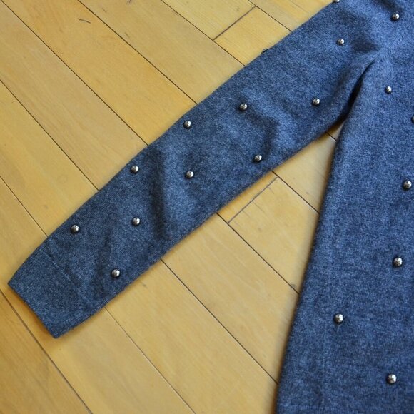 The Kooples Wool Crew Neck Studded Sweater Size 3 US M/L - Picture 6 of 10